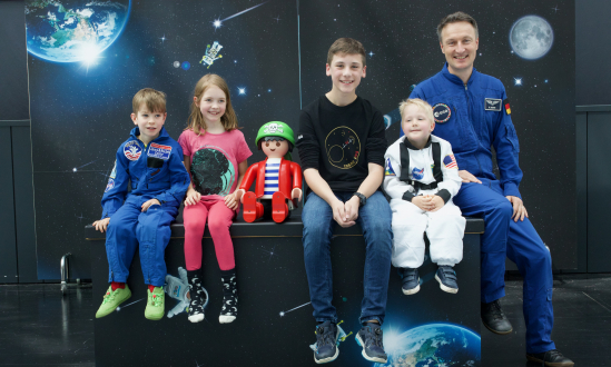 Astronaut Matthias Maurer visits the FunPark